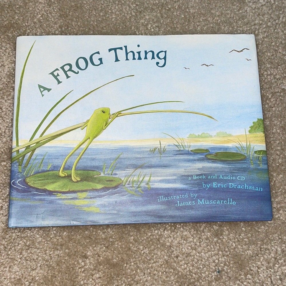 A Frog Thing hardback book with audio cd
